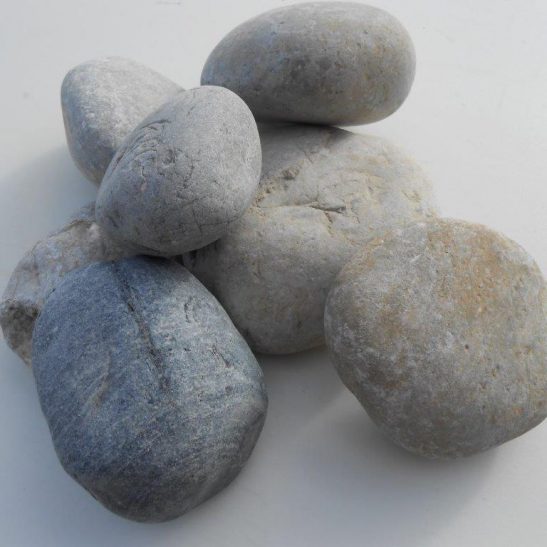 beach pebbles flat grey